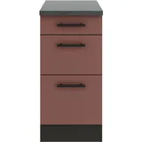 OPTIFIT Nizza407 Unterschrank 40 cm Rostrot