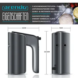 Arendo Handmixer Handrührgerät