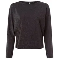 Opus Langarmshirt Siglam in schwarz silber | Gr.: 40