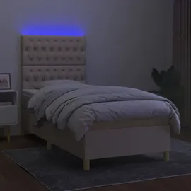 vidaXL Boxspringbett 100 x 200 cm Creme