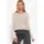SASSYCLASSY Bouclé-Weste mit Taschen in Greige | Gr.: S