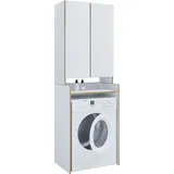 VCM Rislo Waschmaschinenschrank 200 x 67 x 48 cm Weiß Kunststoff