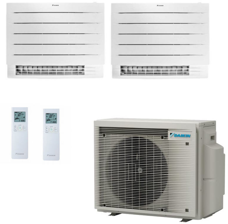 DAIKIN Perfera Klimaanlage Truhe | 2xCVXM20A9 + 2MXM40A9 | 2x2,0 kW