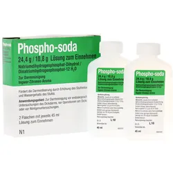 Phospho-soda 24,4 G/10,8 g Lösung zum Ei 2X45 ml