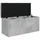 vidaXL Sitzbank mit Stauraum Betongrau 102 x 42 x 45 cm