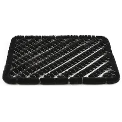 Fußmatte ANDIAMO "Kokos Drahtgitter", schwarz, B:40cm H:30mm L:60cm, Kokos, Teppiche, Schmutzfangmatte, robust & strapazierfähig, In- und Outdoor geeignet