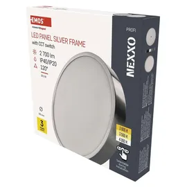 EMOS LED Panel 1 rund silber