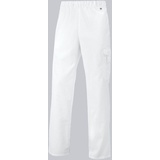 BP 1646-400-21-2XLs Unisex-Hose, mit Gummizug in der Taille, 215,00 g/m2 Stoffmischung, weiß, 2XLs