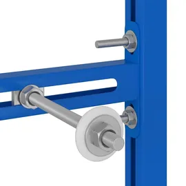 vidaXL Badezimmer Wandstütze Blau 50 x 3 x 112 cm