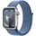 Apple Watch Series 9 GPS + Cellular 41 mm Aluminiumgehäuse silber, Sport Loop winterblau One Size