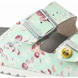 Birkenstock Arizona ESD Birko-Flor flower field mint schmal 40