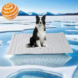 Gienslru Dr Pfoten Kühlmatte, PfotenChill - Die Innovative Kühlmatte für Hunde, pfotenchill kühlmatte Hund, Selbstkühlende Pads Sicher Und Komfortabel Für Deinen Hund (L-48 * 28IN)