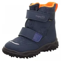 superfit Jungen - Schuhe HUSKY Boot, Modern, BLAU/ORANGE 8030, 35