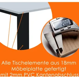 AKKE 80 x 75 x 60 cm hellgrau/schwarz
