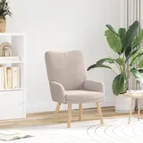 vidaXL Relaxsessel Hellgrau Wollähnlicher Stoff