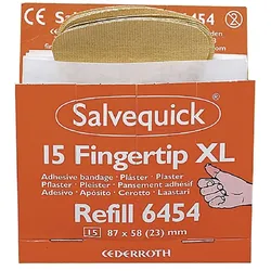 Fingerspitzen-Pflaster Salvequick elastisch Refill 6454 VE=6x15 Stück