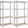 Songmics Lagerregal Stahl 40 x 80 x 160 cm silbern 4 verstellbare Ablagen bis 520 kg belastbar