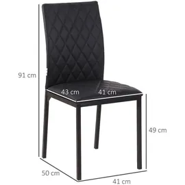 Homcom Esszimmerstuhl Kunstleder,
