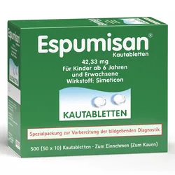 Espumisan Kautabletten für bildgebende Diagnostik