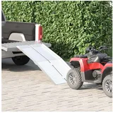 vidaXL Rampe für Rollstühle 270 kg Silber