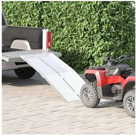 vidaXL Rampe für Rollstühle 270 kg Silber