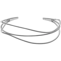 Armspange SKAGEN "KARIANA, SKJ1124040", silber (edelstahlfarben), Armbänder, Damen, Edelstahl, Armspange
