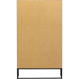 Woood Silas aus Kiefernholz, modernes Design, natur, stabile Metallfüße, mit Türen und Schublade