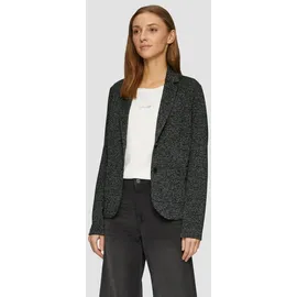s.Oliver Jackenblazer Indoor-Blazer Blazer mit meliertem Muster im Slim Fit schwarz XS (34)