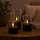 Brilliant Bougie LED-Kerzen 3 St. schwarz