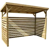 Weka Brennholzlager 663 B Gr.2 264 x 114 cm kesseldruckimprägniert