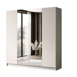 lookway Drehtürenschrank Aurel 200 x 210 x 57 cm Beige