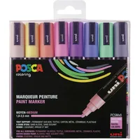 Posca PC5M Marker 8 St. Pastell