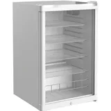 Gastro-Cool Glastür-Kühlschrank weiß, Getränkekühlschrank, Flaschenkühlung, Minibar, manuelle Temperaturkontrolle, GCGD155