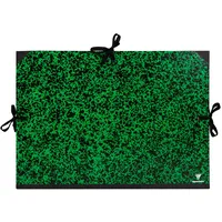 Clairefontaine 5x Zeichenmappe Annonay, Bandverschluss, 47x62cm A2+ Grün 32600C