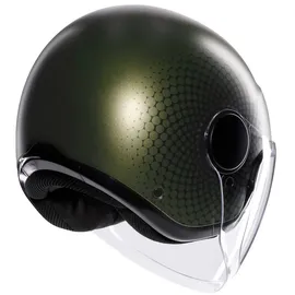 AGV Eteres Andora Jethelm - Matt Dunkelgrün/Schwarz / M