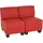 MCW Couch Kunstleder 2-Sitzer Rot