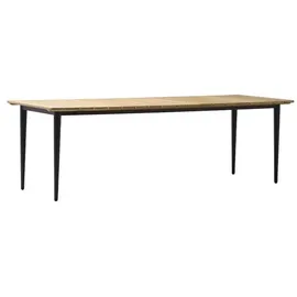 Zebra Technologies Zebra Spider Gartentisch 210x90x76cm Aluminium/Teak Dunkelgrau
