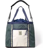 Topo Designs Mountain Utility Tote Umhängetasche Nylon Grün/Weiß