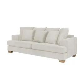 Soho Couch Webstoff 3-Sitzer Weiß