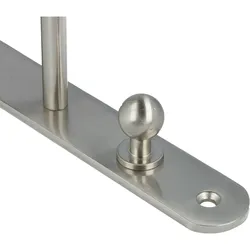 MS Beschläge 250x195mm Edelstahloptik Regalbodenträger Garderobenkonsole Garderobenhaken