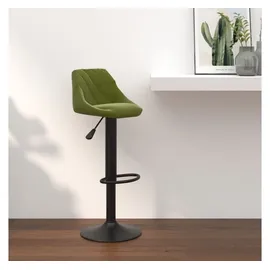 vidaXL Barhocker Hellgrün Samt