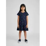 blue seven Jerseykleid BLUE SEVEN, Mädchen, Kleid mit Herzen", Mädchen, Gr. 134, 5640, ultramarin, 95% Baumwolle, 5% Elasthan, normal, Rundhals, Kleider Jerseykleid,