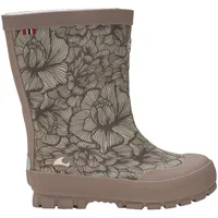 Viking Jolly Print Gummistiefel, Dusty Pink/Cream, 32