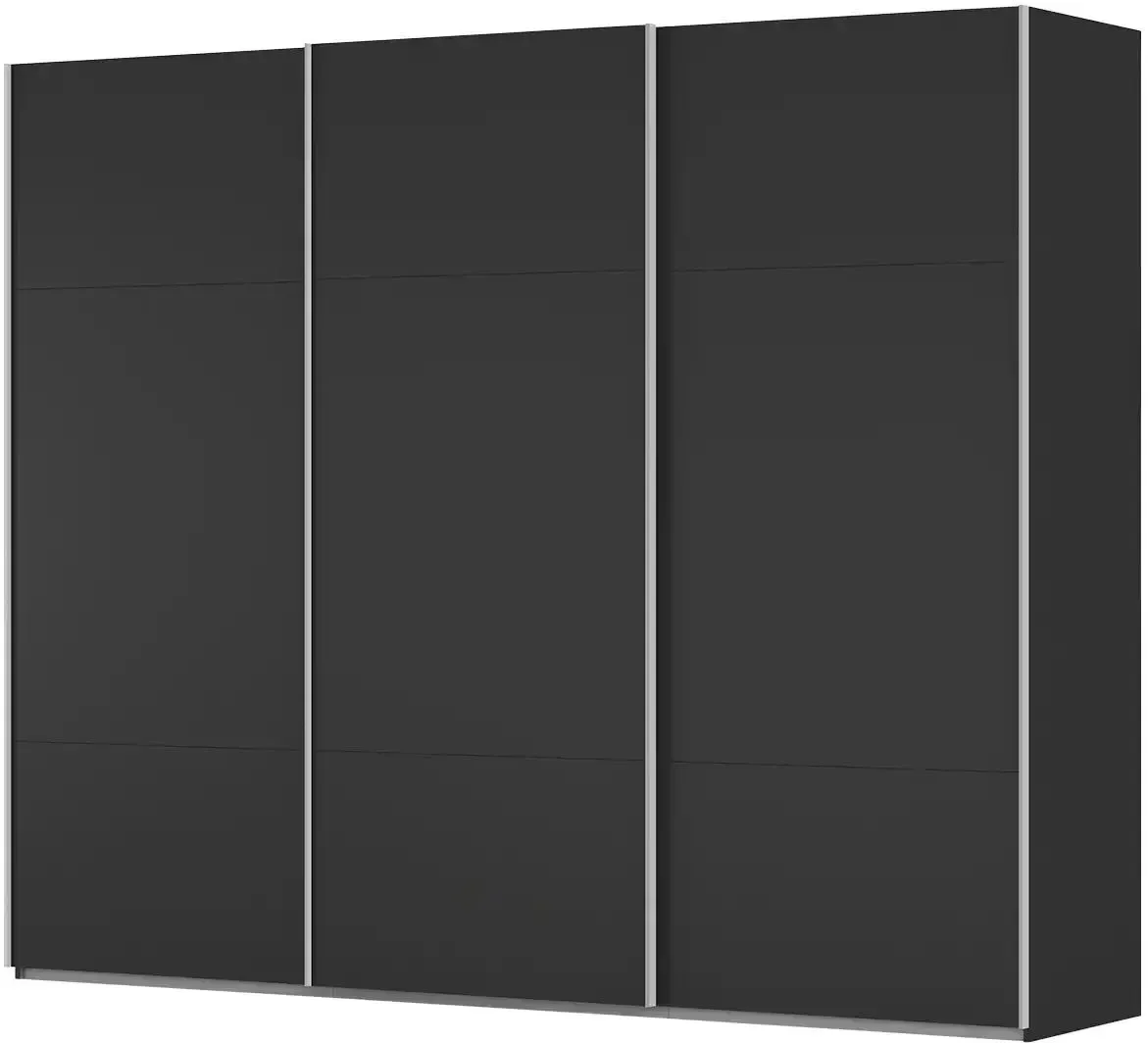meinSchrank Schwebetürenschrank inklusive Zubehör Regina , schwarz , Maße (cm): B: 271 H: 223 T: 68.0