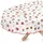 ANRO Tischdecke abwaschbar Oval 140 x 160 cm Weiß