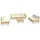 vidaXL Garten-Lounge-Set 8-tlg. creme Kiefer