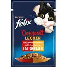 felix® So gut wie es aussieht Doppelt Lecker Katzenfutter nass in Gelee 26 x 85 g