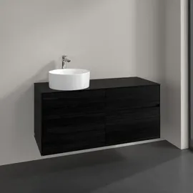 Villeroy & Boch Collaro Waschtischunterschrank C04200AB 120x54,8x50cm, Waschtisch links, Black oak
