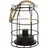 Konstsmide LED Metalllaterne rund 12 x 18 cm Schwarz
