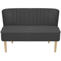 vidaXL Sofa Stoff 117 x 55,5 x 77 cm Dunkelgrau